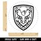Medieval Shield Eagle Emblem Rubber Stamp for Stamping Crafting Planners